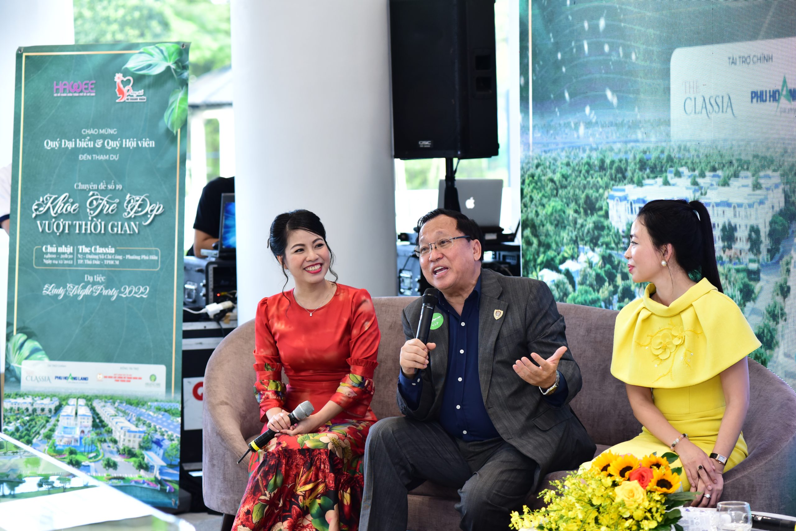 Không gian buổi tiệc rượu vang tại The Classia Khang Điền do Phú Hoàng Land tài trợ